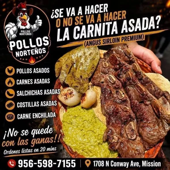 Parrilladas al carbón de Pollos Norteños